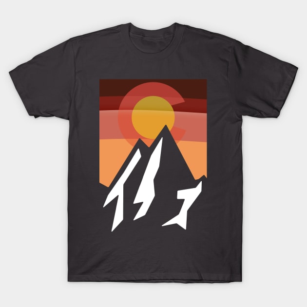 colorado rocky  mountain sunset T-Shirt by pholange